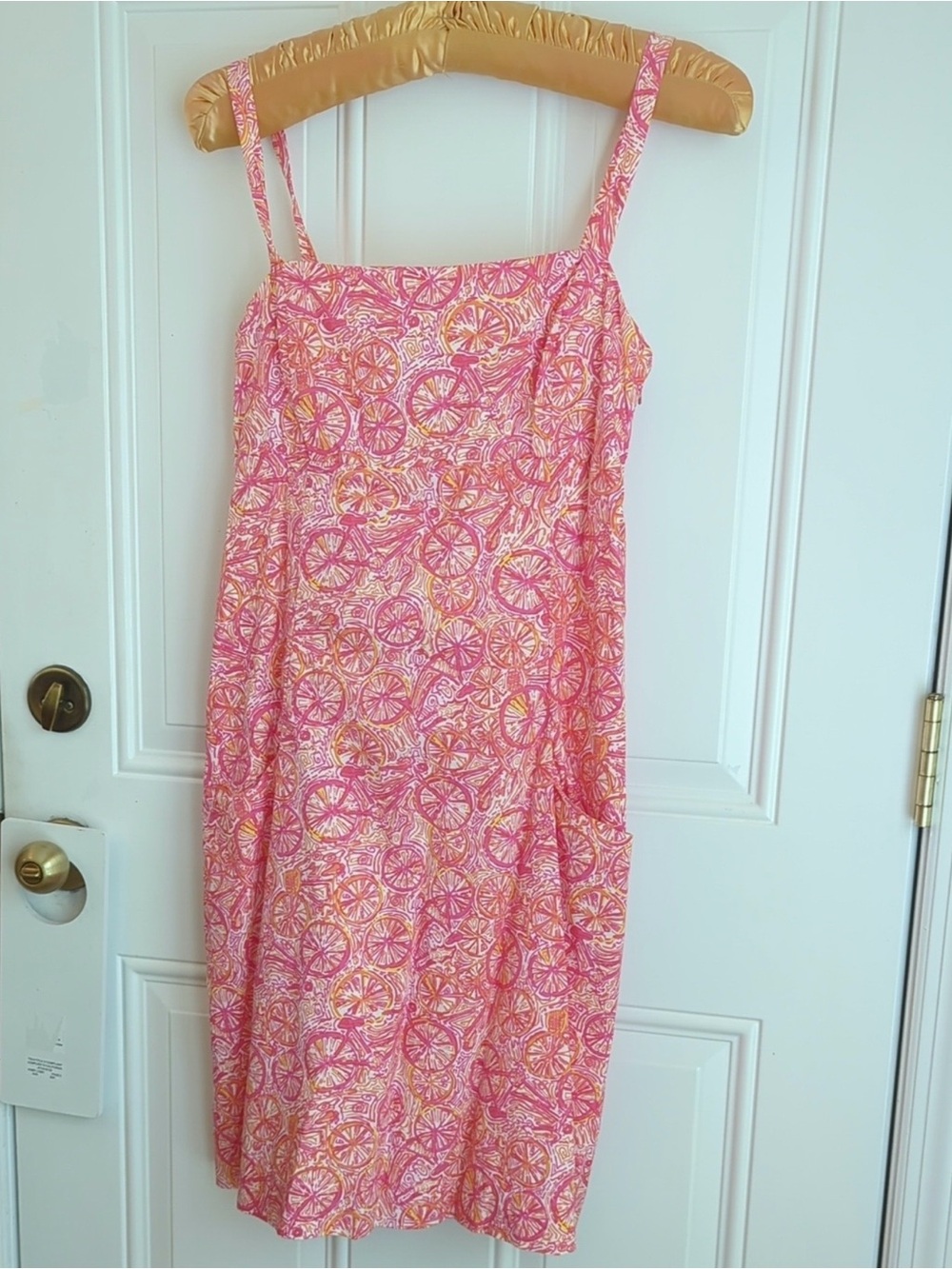 Lilly Pulitzer Hottie Pink Bicycle 10-Speed Print Sundress
